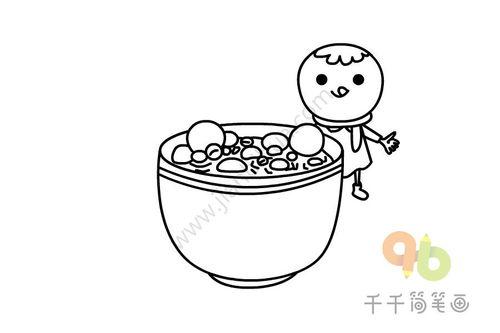 吃瓜的人简笔画全身,趣味横生的全身轮廓